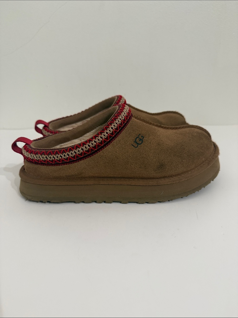 UGG Tasman ll Slipper Kids Size 3 Chestnut Youth